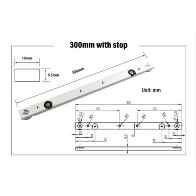 T Track Miter Slot Slider Bar For Table Saw Gauge - Aluminium Alloy Woodworking Parts By Xcalibur Tooling