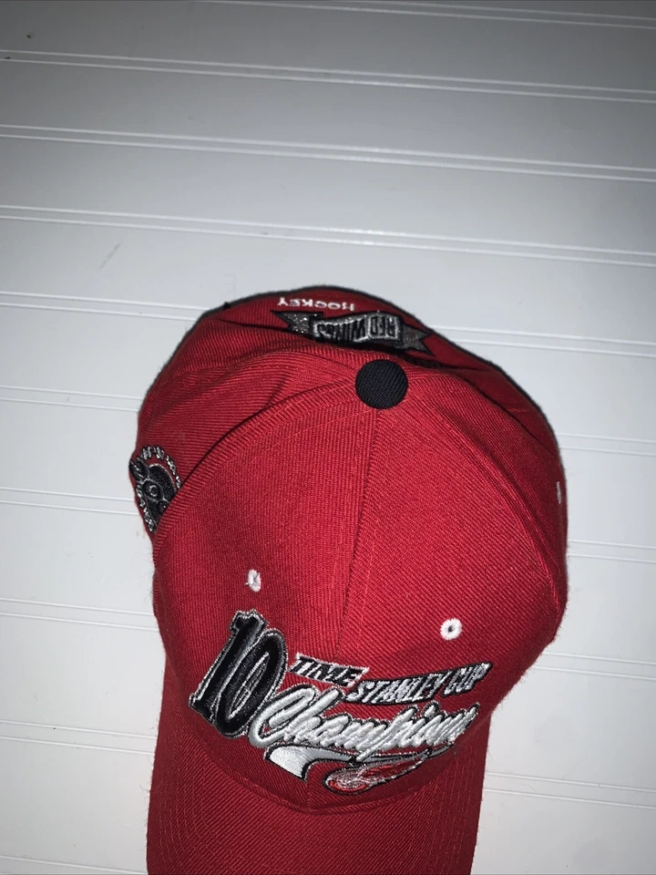 10 veces Stanley Cup Champions Stanley Cup Red Wings Sombrero Zephyr Foto 4 de 4