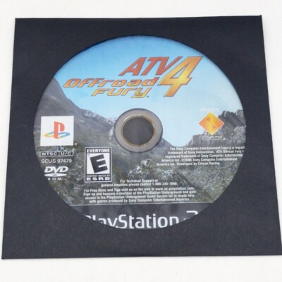 Atv Off Road Fury 4 PS2 Sony Playstation 2 Resurfaced Disc