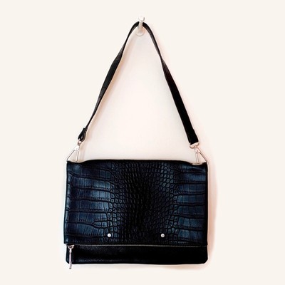 mango leather mini bolsa