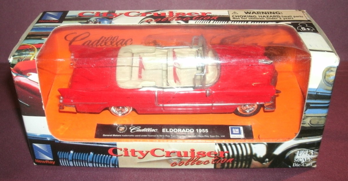 1/43 Scale 1955 Cadillac Eldorado Convertible Diecast Car