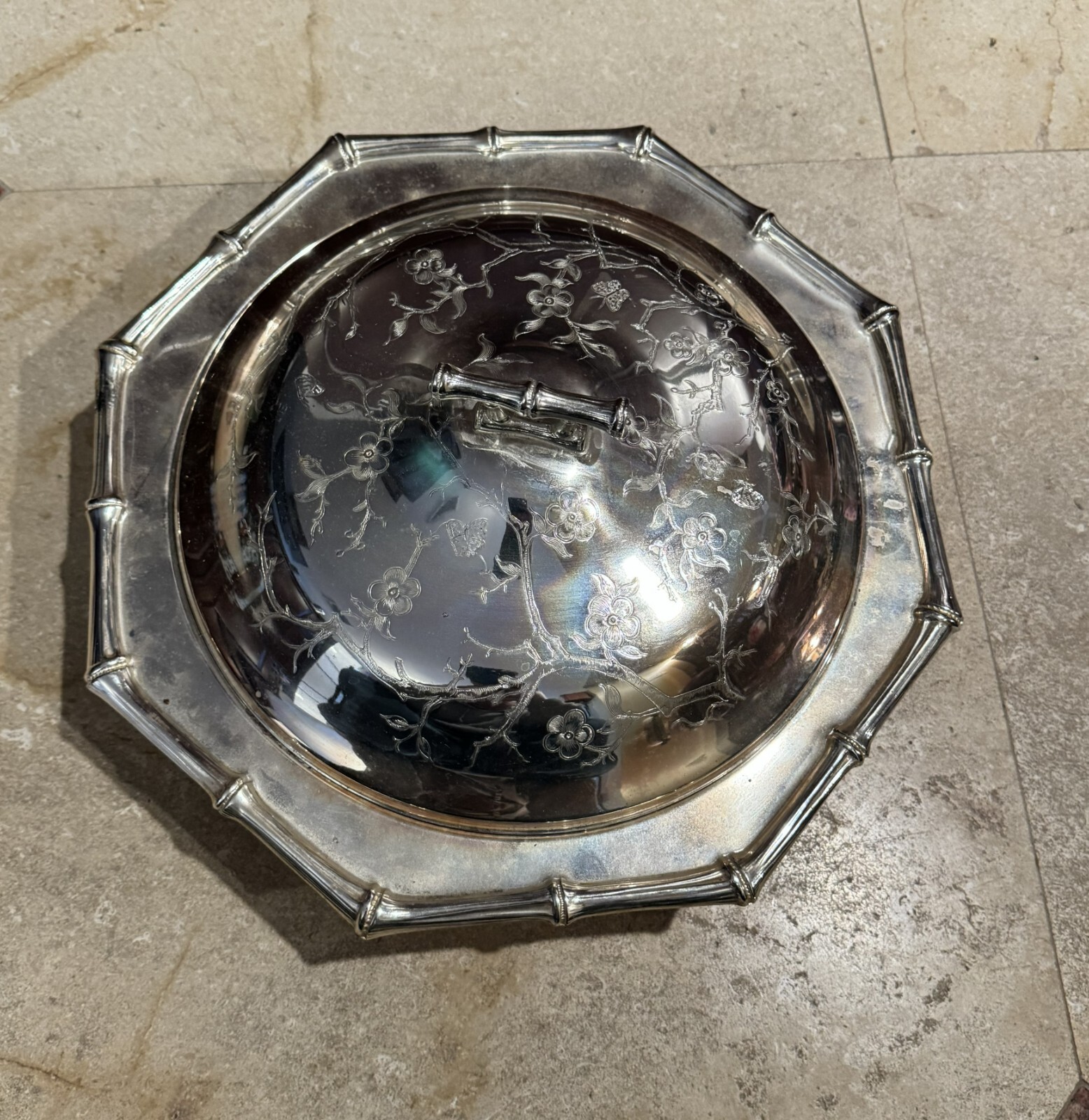 Versilbert Anlaufgeschutzt Tarnish Resistant Silverplated Serving Bowl With Lid