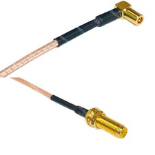 RG316 SMB MALE ANGLE to RP-SMA Female Long RF Cable Rapid-SHIP LOT