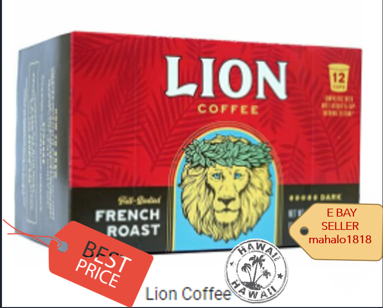 【ぶりん様】LION COFFEE キューリグ 12cups×4 Lion Coffee Original Flavor for Keurig K-cup Machines 12 Cups/box
