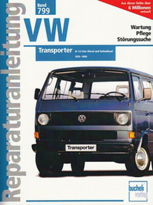 VW Bus Transporter T3 1,6l D, Reparaturanleitung Reparatur-Buch/Handbuch/Wartung
