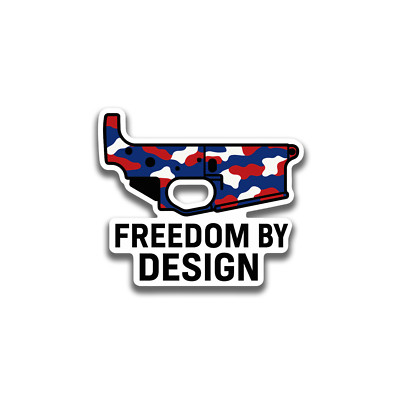 Lower Receiver 4 inch Vinyl Decal Gun Hunter Enthusiast Range Day Freedom