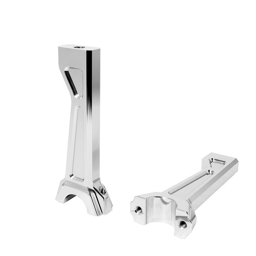 Chrome Motorcycle CNC Handlebar Riser Tall Risers For Harley Pan America RA1250 - Picture 11 of 12