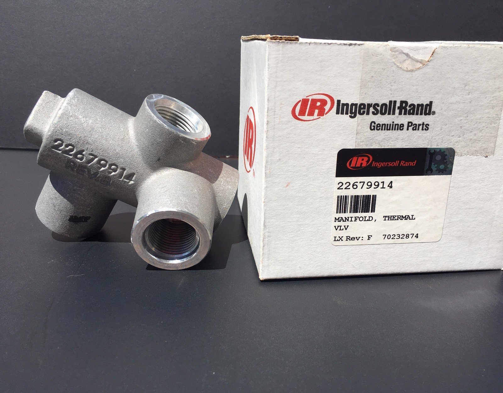 NEW Ingersoll Rand Thermal Manifold Valve Air Compressor Part 22679914