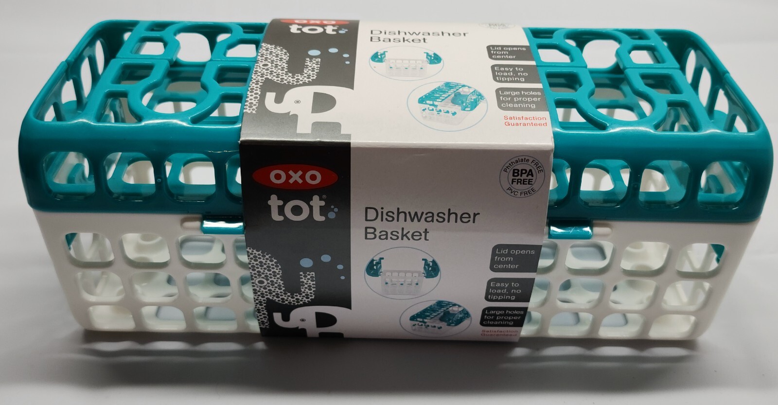NEW OXO Tot Dishwasher Basket for Bottle Parts & Accessories Teal White