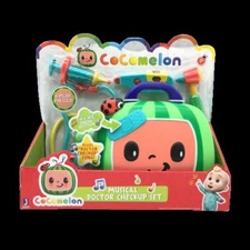 Cocomelon Musical Checkup Case Doctor Checkup Song and 4 Doctor Accessories NEW