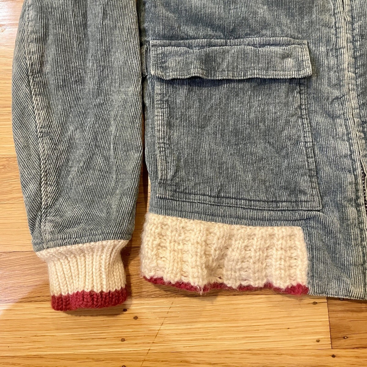 Visvim REDWOOD KNIT Collar Jacket KANO Cotton Size 1 Made In Japan
