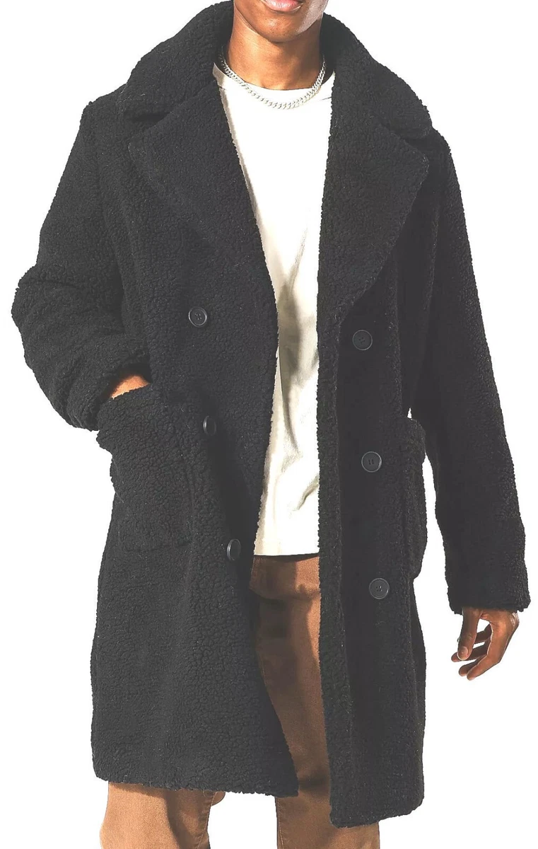 Mens clearance borg overcoat