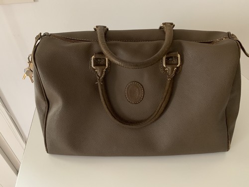Borsa a bauletto rigido TRUSSARDI vintage verde Militare Collezione Crespo.  | eBay