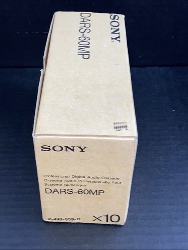 10x Cassette de audio digital Sony 60min DTRS partículas metálicas (DARS-60MP) - Imagen 5 de 7