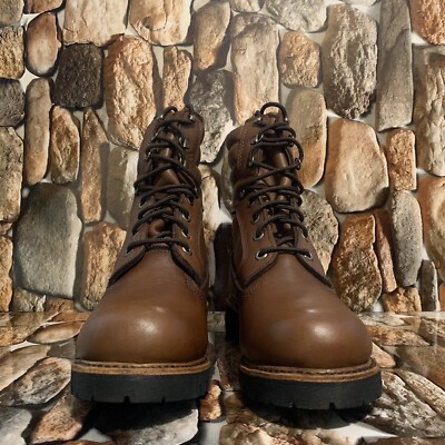 TIMBERLAND MEN'S AMERICAN CRAFT 8 IN WATERPROOF BOOT MD BROWN FULL