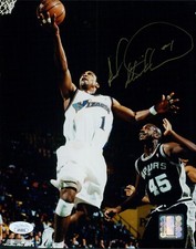 Rod Strickland Washington Wizards Signed 8x10 Glossy Photo JSA Authenticated