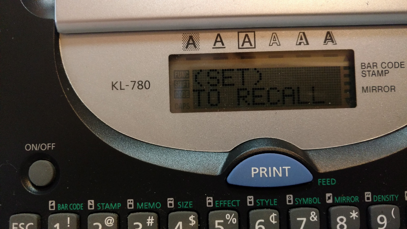 Casio Kl-780 EZ Label Printer Includes 9mm Tape Cartridge & Manual for sale  online | eBay