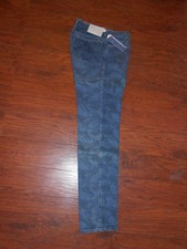 Womens 80's Vintage Union Bay Paisley Blue Jeans Denim Pants 32 Long Stone wash 