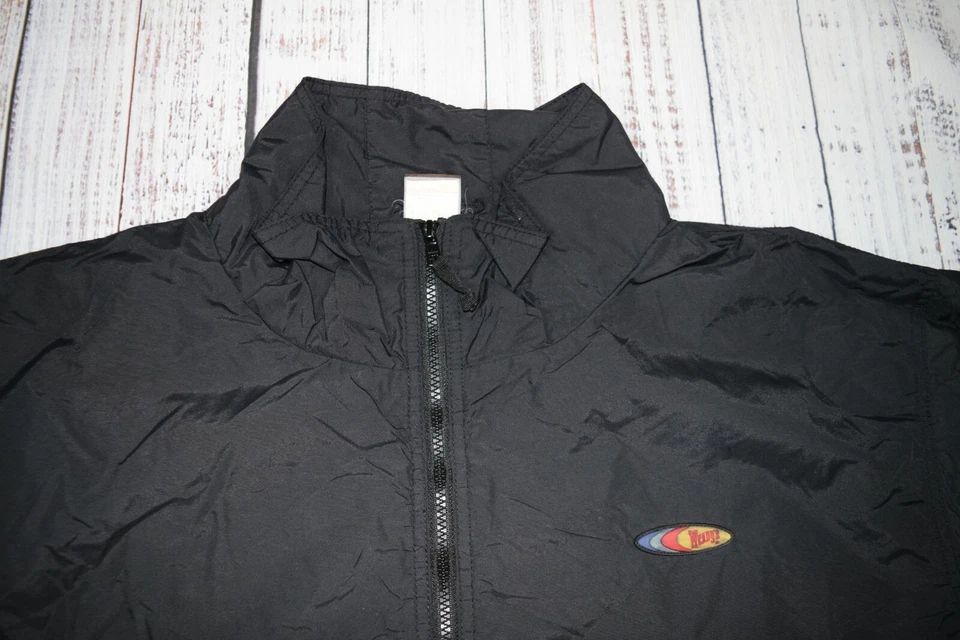 RARO DE COLECCIÓN WENDY'S BARCO UNIFORMES GERENTES UNIFORME NAILON CHAQUETA LOGOTIPO 2XL VINTAGE Foto 3 de 4