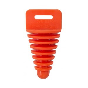 Apico Exhaust Plug Bung 4-STROKE With Lanyard ORANGE