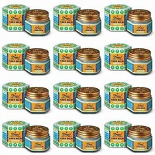 12 x 21 gm TIGER BALM HERBAL WHITE OINTMENT MASSAGE RELIEF MUSCLE PAIN