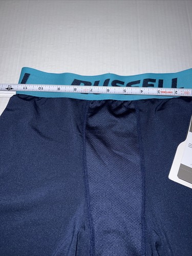 Russell Boys L (10-12) Sport 3/4 Compression Short Pant Intellifresh Stretch - Picture 7 of 13