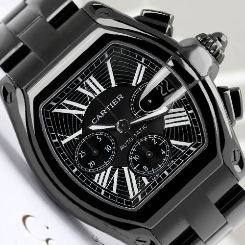 Cartier Roadster Black Dial W62020X6 