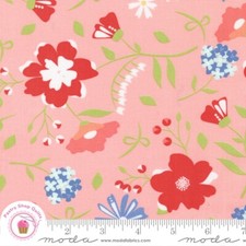 Moda SUNWASHED 29160 22 PINK Coral Floral COREY YODER Quilt Fabric