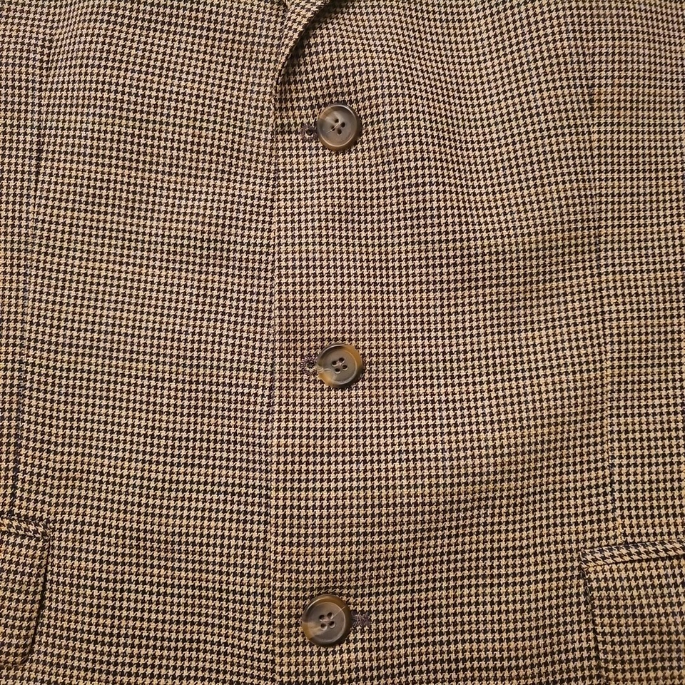 CHAPS RALPH LAUREN MEN’S SILK WOOL SPORT COAT SUIT JACKET SIZE 44 REG - Image 3 of 4