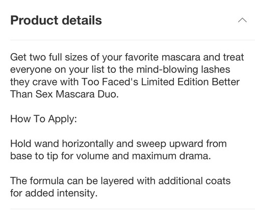 Too Faced * better than sex * Mascara duo limited edition full size new in box - Picture 8 of 10