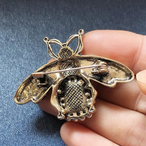 Bakir Rhinestone Brooch Pin - Picture 3 of 7