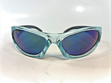 Hasbro Nerf Kids Sunglasses NF009 8578 Blue Gray Wrap Pano Eyewear 2017