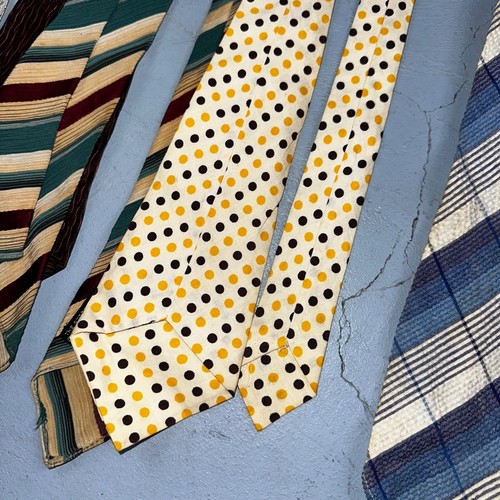 VTG 30s 40s Palm Beach Cloth Wool Tie Swing Rockabilly Lot 10 Ties Antique Rare - Picture 12 of 16