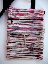 BOHO Ethnic Fringe RAG RUG Purse Cross Body Shoulder Bag NEW Made in India