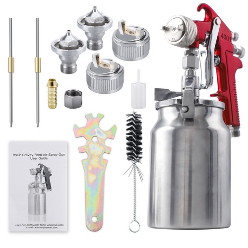 1.3mm 1.7mm 2.0mm Nozzle Suction Spray Gun 1L Pot Thick Paint Paint Spray Gun - Picture 7 of 12