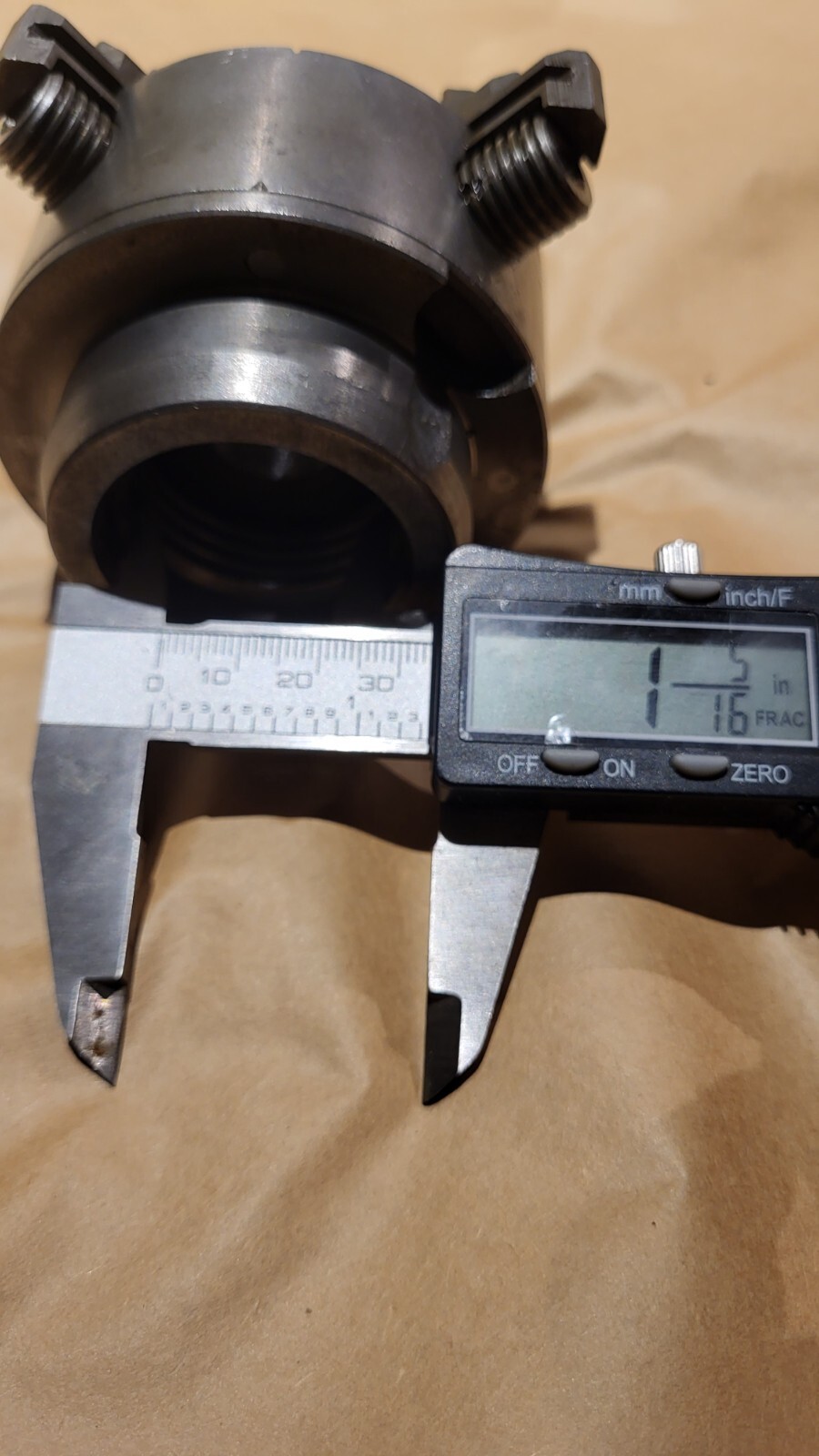 3" craftsman 4 jaw metal lathe chuck fits southbend and other lathes