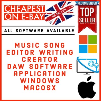 Musik Song Editor Schreiben Creator DAW Software Anwendung Windows MacOSX