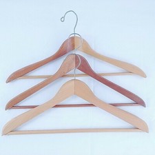 Wood Suit Pant Hangers Lot of 3 Unbranded