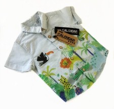 Kids Boys Animal Printed Short Sleeve Button down Shirts casual Beach party
