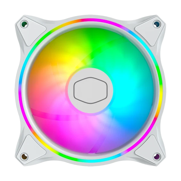 COOLER MASTER DISSIPATORE MASTERFAN MF120 HALO 3IN1 WHITE EDITION 120X120X25 VEN - Immagine 3 di 4