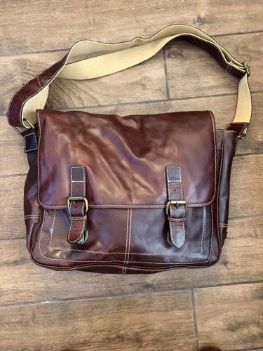 Jack Spade Fossil Brown Leather Buckle 