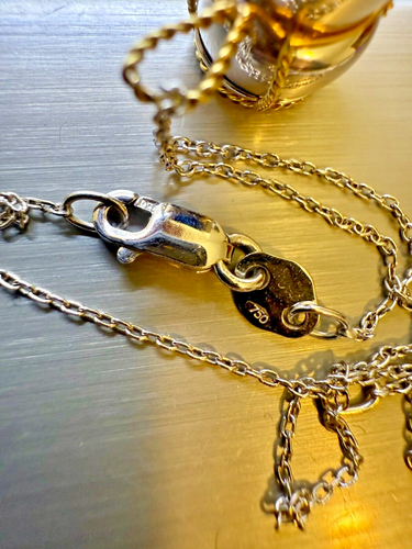 Very Rare18K Gold Pendant Necklace 100% GOLD Authentic… - Afbeelding 11 van 13