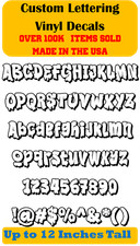 Custom Personalized Decal Vinyl Lettering Text Business Sign Graffiti Font vJ