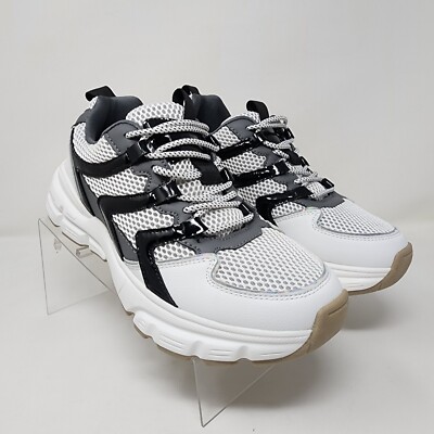 Steve Madden Running Shoes Mens White Jason Logo Gym Active Sneakers 