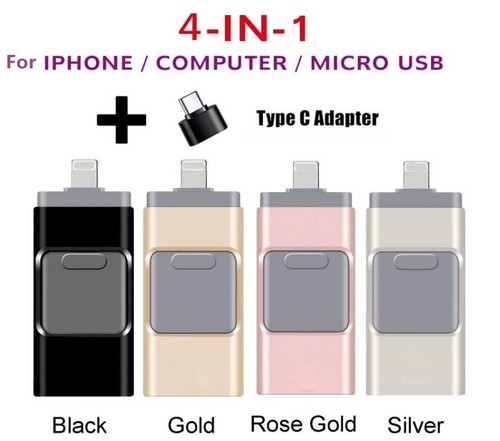 4 in 1 2TB Type USB 3.0 Flash Drive for iPhone Android iPad Memory Photo Stick - Picture 2 of 19