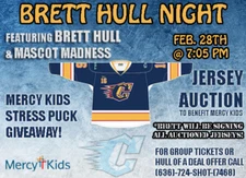 Brett Hull Game Used Worn Autographed Jersey St Charles Chill Charles Lachance.