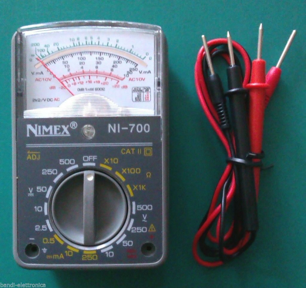 MULTIMETRO MARCA  NIMEX TESTER ANALOGICO POCKET 500 V