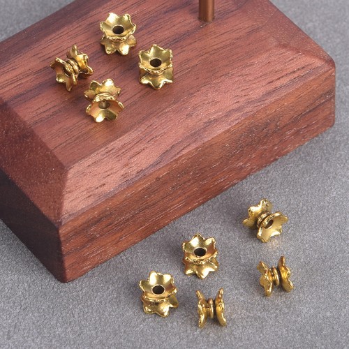50pcs 7x5mm Tibetan Silver/Gold Loose Spacer Beads Lot Bead Caps for DIY Jewelry - Picture 7 of 8