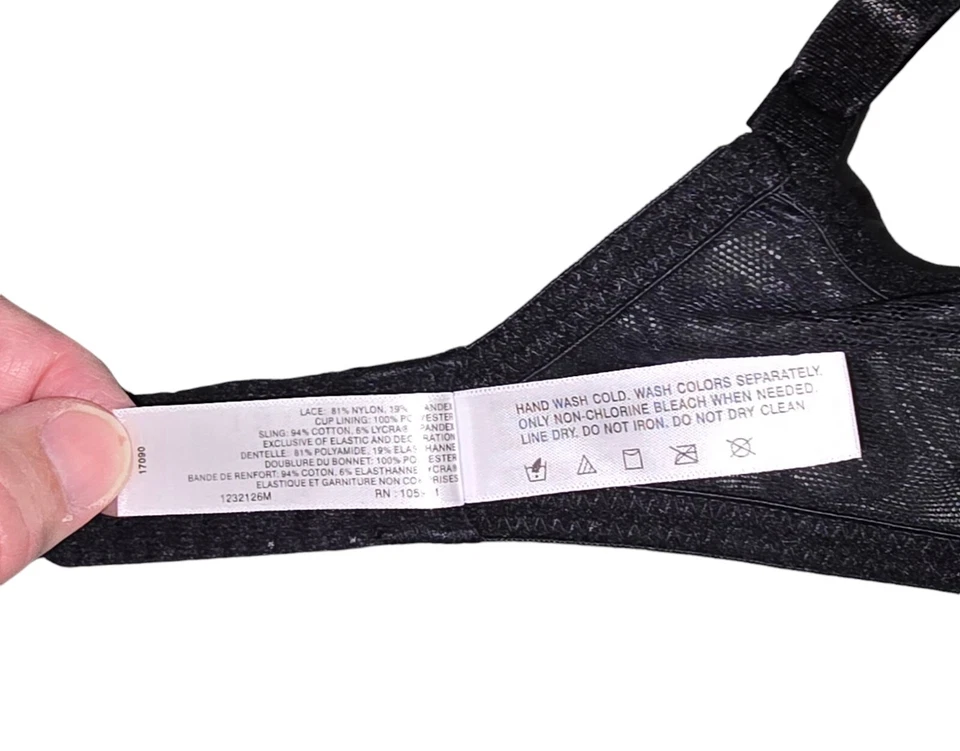 Natori Bra 32DD Nursing Bra Black Lace Underwire Maternity Breastfeeding - Image 4 of 4