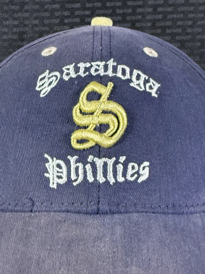 Gorra de béisbol vintage Saratoga Phillies alfileres de herradura profesional universitaria Foto 4 de 4